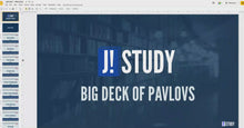 Load and play video in Gallery viewer, The Big Study Deck of Jeopardy Pavlovs - J!Study
